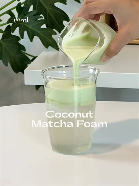 matcha coconut water cold foam.